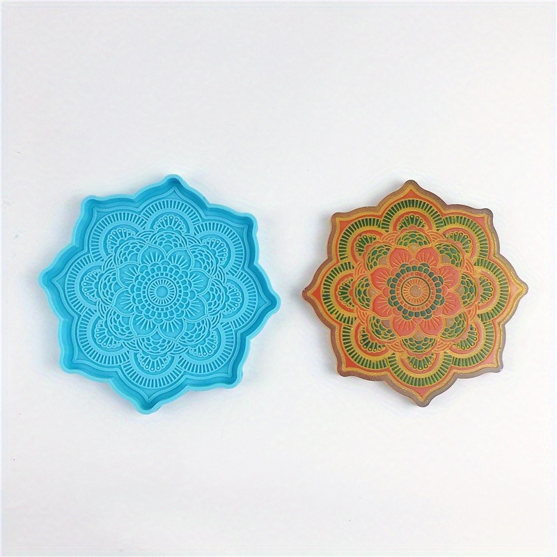 Mandala Coaster Silicone Mold  - Resin Art Kit With Molds ulasan dan harga