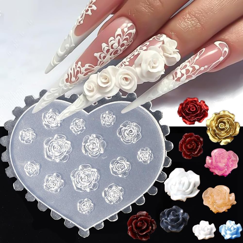 3D Flower Nail Molds Silicone  - Resin Art Templates Free ulasan dan harga