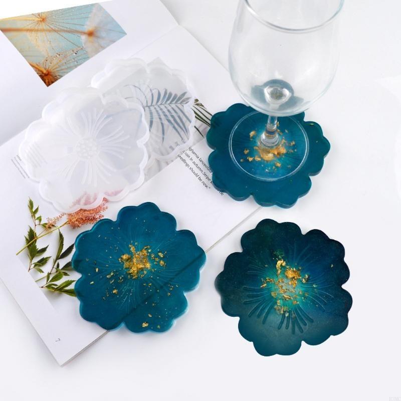 R3MC 2Pcs DIY Flower Silicone  - Resin Art Geode ulasan dan harga
