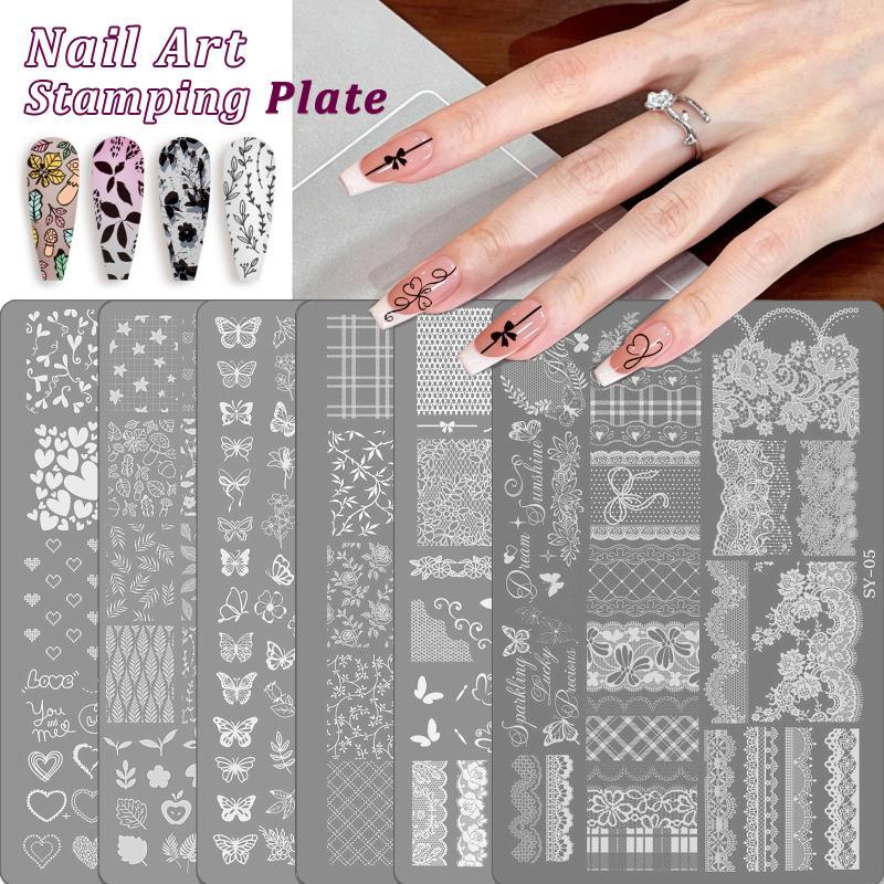 New Reusable Nail Art Transfer - Resin Art Templates Free ulasan dan harga