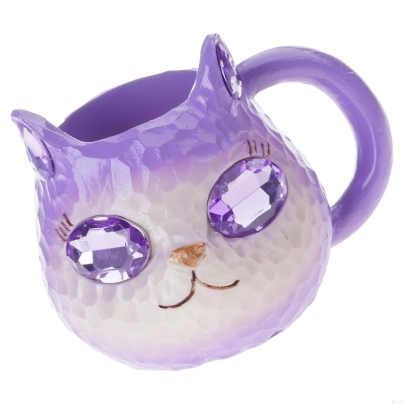 Glittering Cats Face Coffee Cu - Resin Art Geode ulasan dan harga
