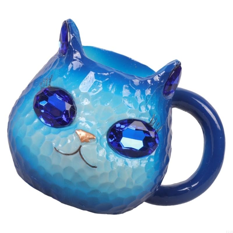 Glittering Cats Face Coffee Cu - Resin Art Geode ulasan dan harga