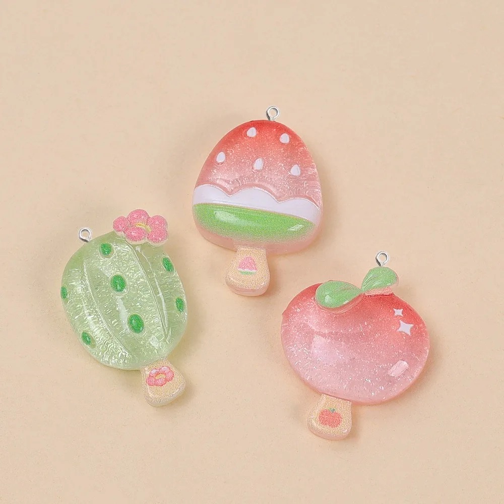 10Pcs Kawaii Summer Popsicle R - Resin Art Keychain ulasan dan harga