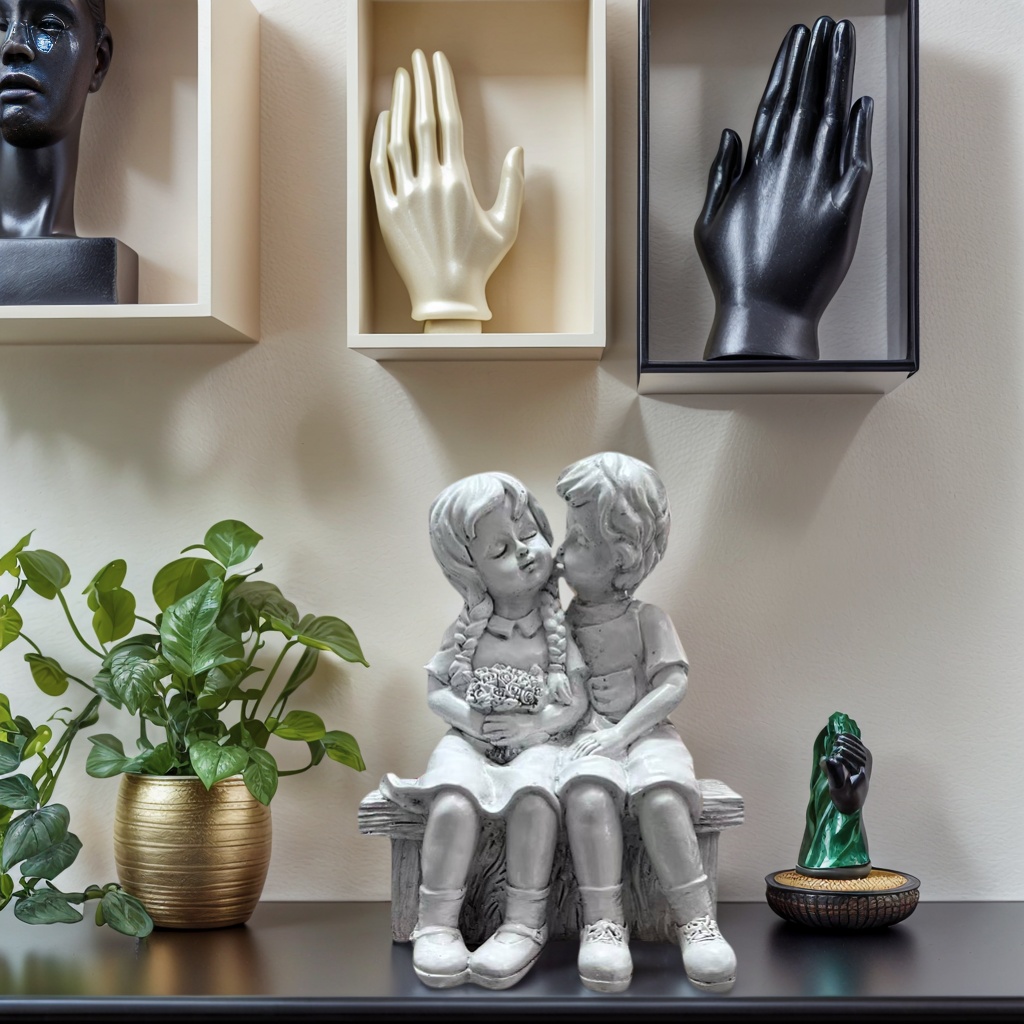 Cute Little Boy And Girl Resin - Resin Art Aesthetic ulasan dan harga