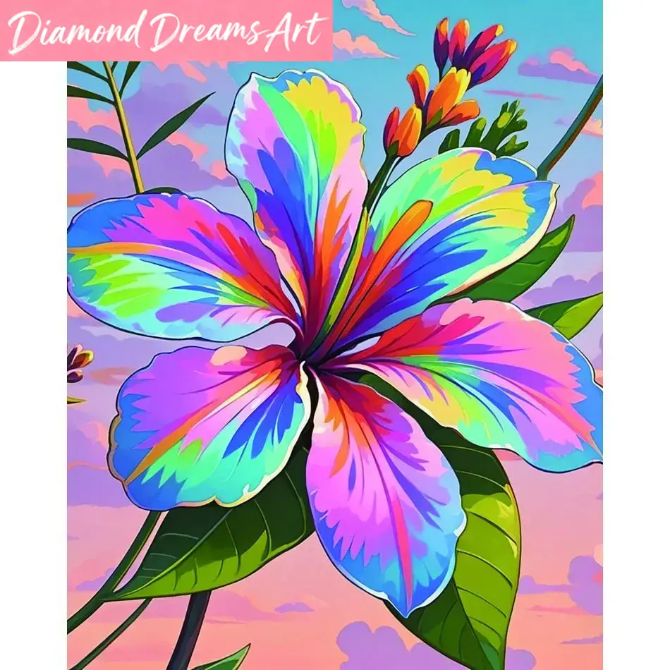 Frameless, Colorful Lily 5d Di - Resin Art Ideas ulasan dan harga